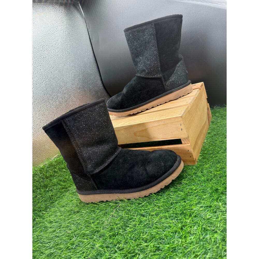 UGG Boots- Black/Glitter- Mid Calf- Size 5W